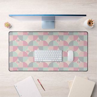 Retro Spiral Vibes Desk Mat