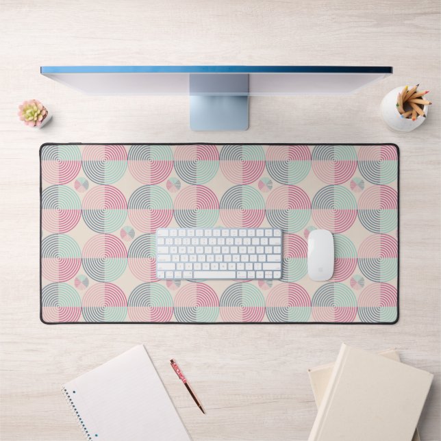 Retro Spiral Vibes Desk Mat (Office 1)