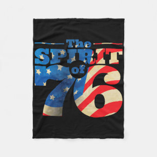 Retro Spirit Of 76 4th Of July Shirt Fleece Blanket