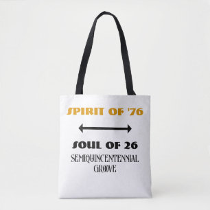 Retro Spirit of '76 Soul of '26 Tote Bag