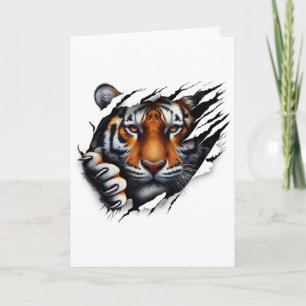 Retro Spirit Tiger Face Shirt Design Footll Tiger Card
