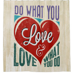 Retro - SPIRIT WORDS SAYINGS WISDOMS Shower Curtain