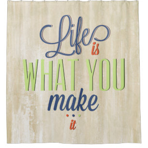 Retro - SPIRIT WORDS SAYINGS WISDOMS Shower Curtain