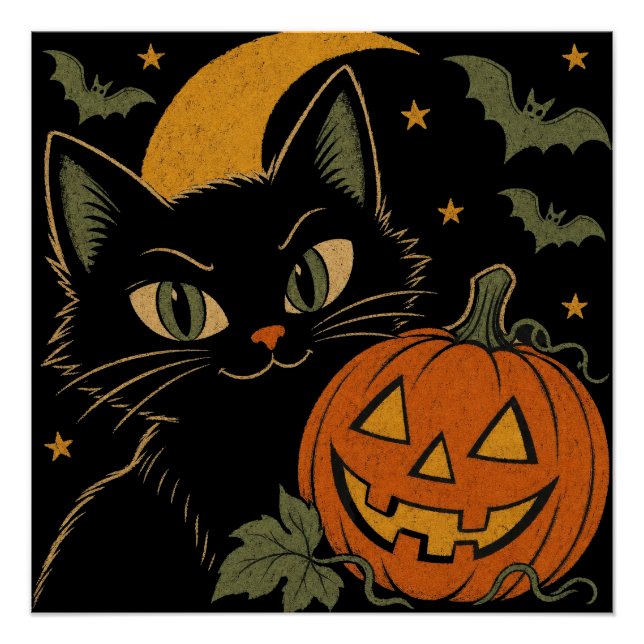 Retro Spooky Autumn Poster (Front)