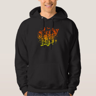 Retro Spooky Babe Kids Spooky Season Halloween Par Hoodie