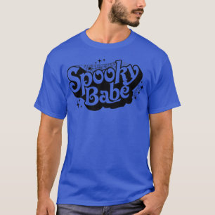 Retro Spooky Babe Kids Spooky Season Halloween Par T-Shirt