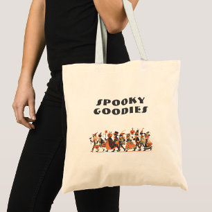 Retro Spooky Goodies Halloween Tote Bag