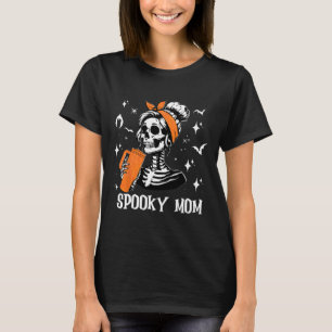 Retro Spooky Mum Halloween Costume Women Spooky Ma T-Shirt