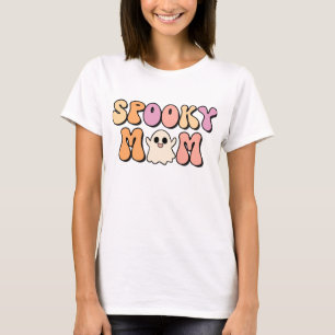 Retro Spooky Mum Matching Family T-Shirt
