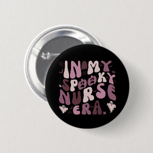 Retro Spooky Nurse Halloween 6 Cm Round Badge