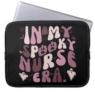 Retro Spooky Nurse Quote Halloween  Laptop Sleeve