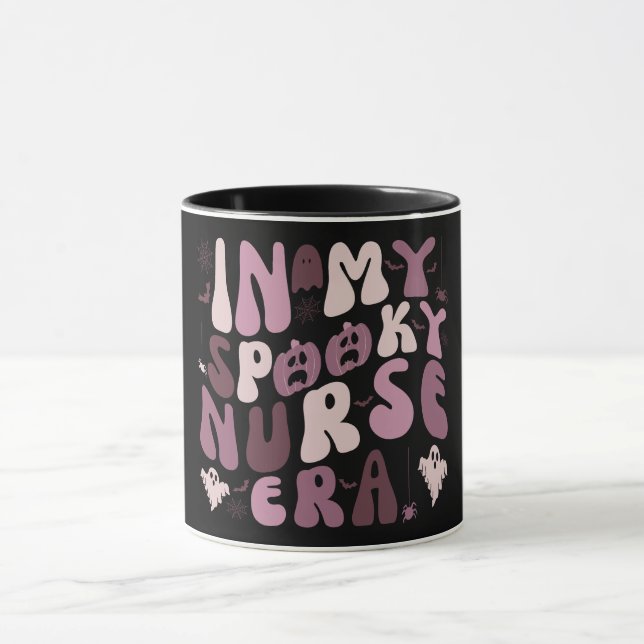 Retro Spooky Nurse Quote Halloween  Mug (Center)