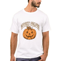 Retro Spooky Season Pumpkin Shirt - Vintage Groovy