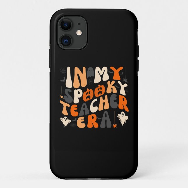 Retro Spooky Teacher Era Halloween  Case-Mate iPhone Case (Back)