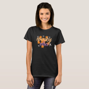 Retro Spooky Vibes Halloween Stars  T-Shirt