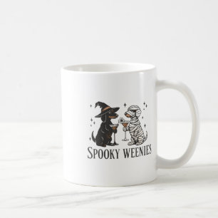Retro Spooky Weenies Halloween Dachshund Spooky Se Coffee Mug
