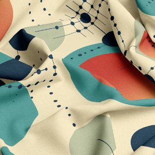 Retro Spots and Dots Fabric