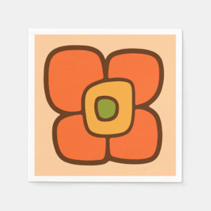 Retro Spring Blossom Napkin
