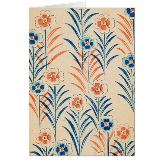 Retro Spring Flowers Card