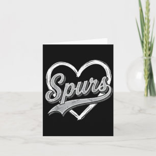 Retro Spurs Nickname Vintage For Women Men Boy Card
