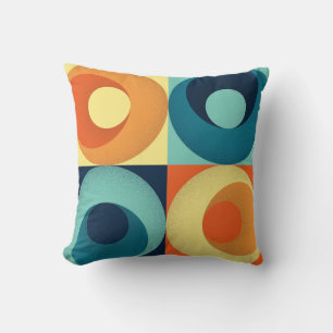 Retro Squares & Circles: 1960s Pattern Cushion