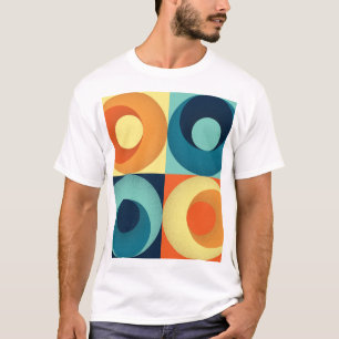 Retro Squares & Circles: 1960s Pattern T-Shirt