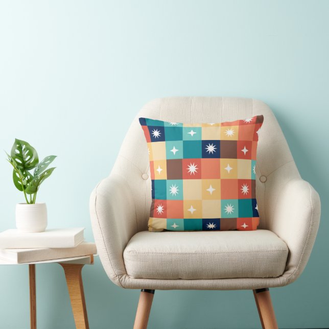 Retro Squares Cushion (Chair)