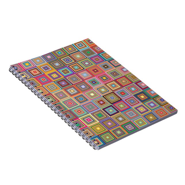 Retro Squares Notebook (Right Side)