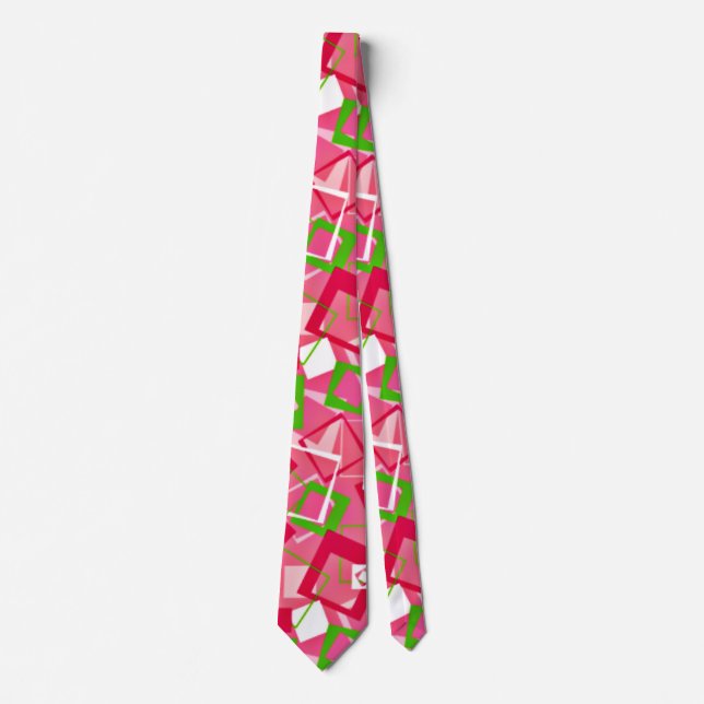 Retro Squares Pattern Tie (Front)