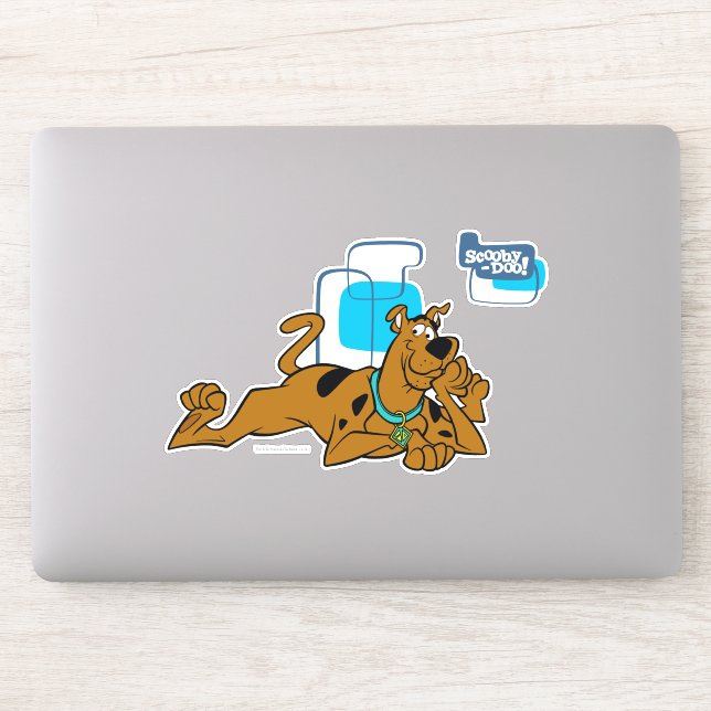 Retro Squares Scooby-Doo Lying Down (Computer)
