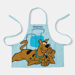 Retro Squares Scooby-Doo Lying Down Apron