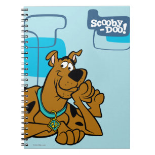 Retro Squares Scooby-Doo Lying Down Notebook