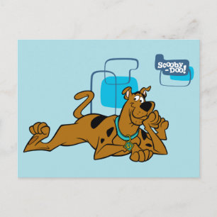 Retro Squares Scooby-Doo Lying Down Postcard