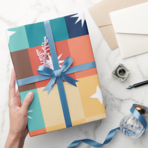 Retro Squares Wrapping Paper