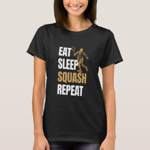 Retro Squash Player u2013 Squash Racket & Ball Spo T-Shirt