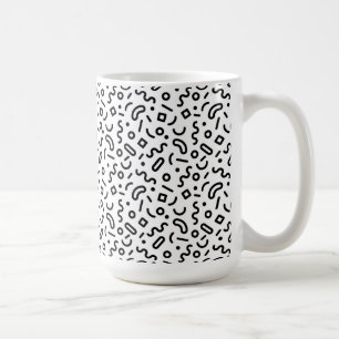 Retro Squiggle Pattern Coffee Mug