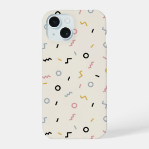 Retro Squiggle Pattern iPhone 15 Case