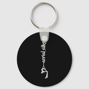 Retro Srt Aerial Silks Quote Funny Basic Key Ring