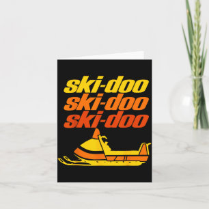 Retro Srt Quote Ski Doo Vintage Snowmobiles Funny  Card
