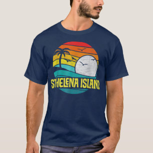 Retro St Helena Island Beach Sun & Surf Eighties G T-Shirt