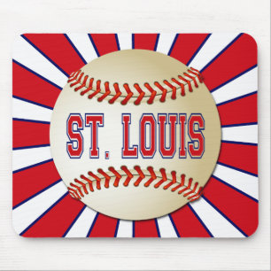 RETRO ST LOUIS BASEBALL MOUSE PAD
