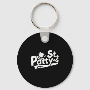 Retro St Paddy s Day Funny St Patrick s Day Key Ring