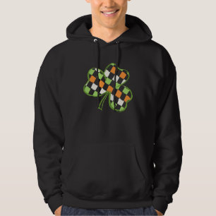 Retro St Patricks Day Irish Flag Shamrock Ireland Hoodie