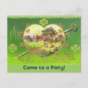 Retro St. Patrick's Day Party Invitations! Invitation