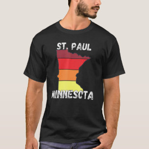 Retro St Paul MN Minnesota City Apparel T-Shirt