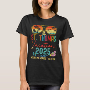 Retro St. Thomas Vacation 2025 Memories Matching G T-Shirt