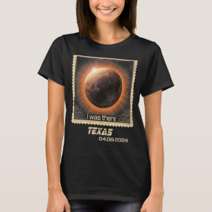 Retro Stamp Total Solar Eclipse 2024 Texas T-Shirt