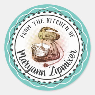 Retro stand mixer from the kitchen of sticker