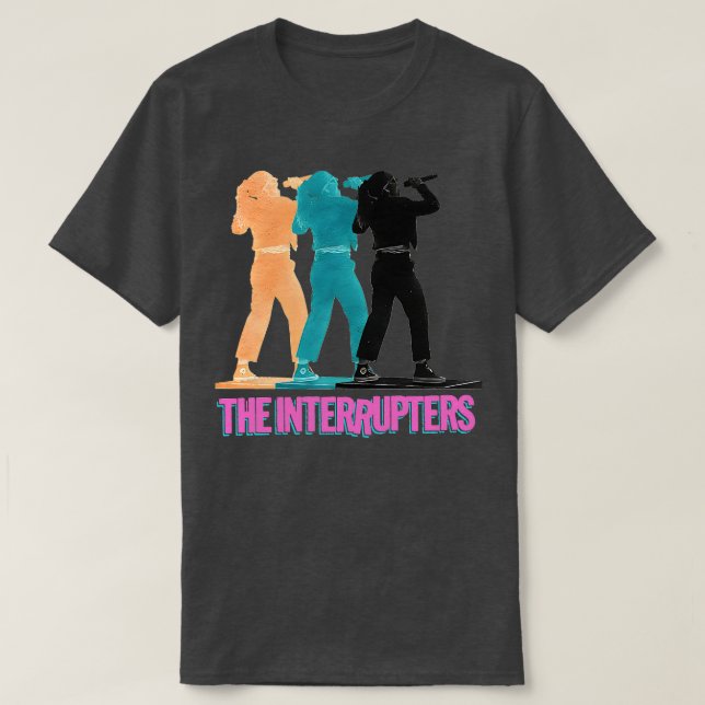 Retro Standing The Interrupters 3tone Colour T-Shirt (Design Front)