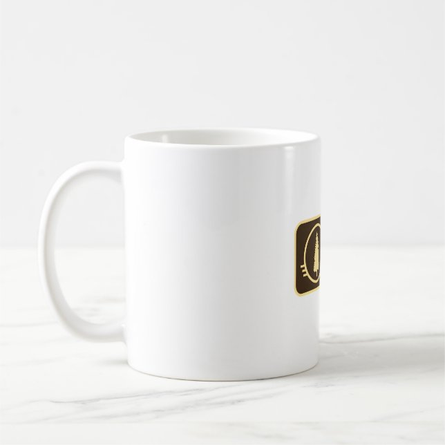Retro Stanislaus National Forest Patch Coffee Mug (Left)